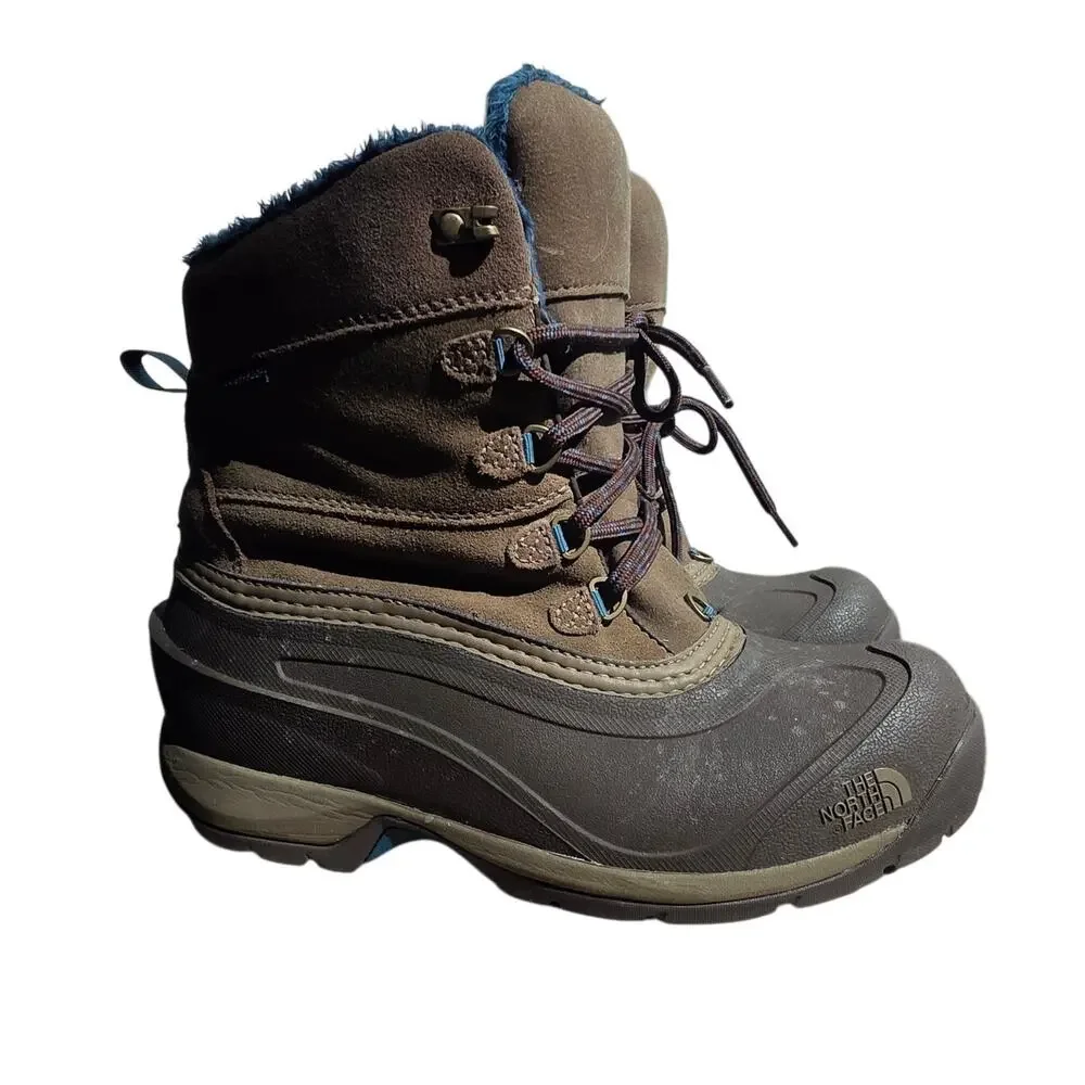 The North Face Chilkat III Winter Boots, Brown suede, Womens Size 8
